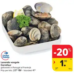 Carrefour Levende vongole Carrefour aanbieding