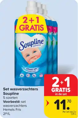 Carrefour Set wasverzachters Soupline aanbieding