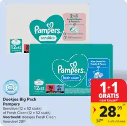 Carrefour Doekjes Big Pack Pampers aanbieding