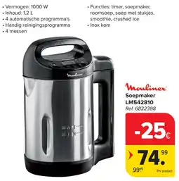 Carrefour Moulinex Soepmaker LM542810 aanbieding