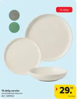 Carrefour 12-delig servies aanbieding