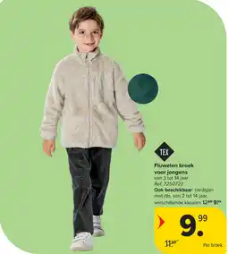 Carrefour Fluwelen broek voor jongens aanbieding