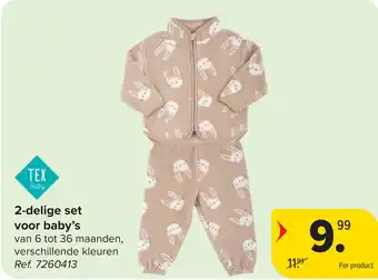 Carrefour 2 delige set voor baby's aanbieding