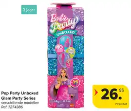 Carrefour Barbie Pop Party Unboxed Glam Party aanbieding
