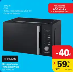 Carrefour Home Microgolfoven HWOD23LW-25 aanbieding
