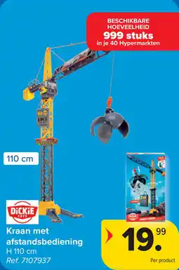 Carrefour Kraan met afstandsbediening aanbieding