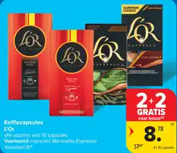 Carrefour Koffiecapsules L'Or aanbieding