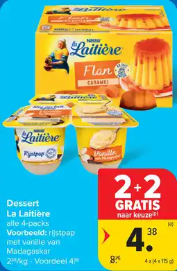 Carrefour Dessert La Laitière aanbieding