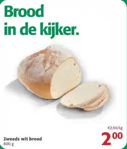 Comarkt Zweeds wit brood aanbieding