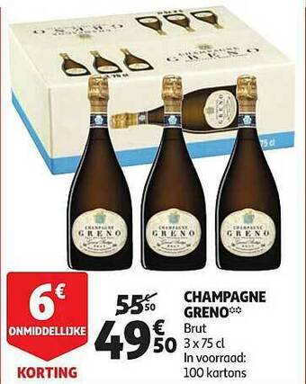 Auchan Champagne Greno Brut aanbieding