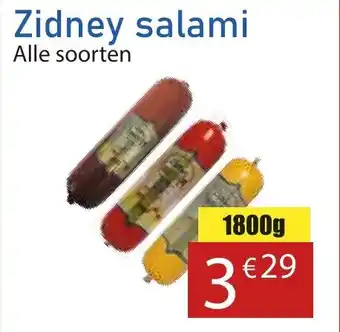 Tanger Markt Zidney salami aanbieding