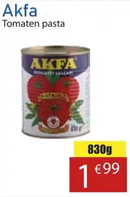 Tanger Markt Akfa Tomaten pasta aanbieding