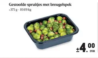 Buurtslagers Gestoofde spruitjes met breugelspek aanbieding