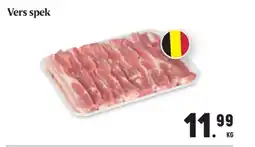 Buurtslagers Vers spek aanbieding