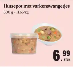 Buurtslagers Hutsepot met varkenswangetjes aanbieding
