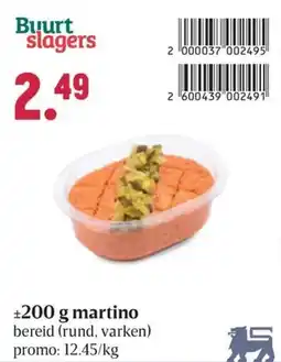 Buurtslagers Martino aanbieding