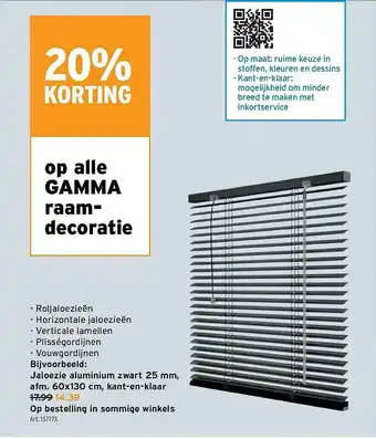 GAMMA 20% Korting Op Alle Gamma Raam Decoratie aanbieding