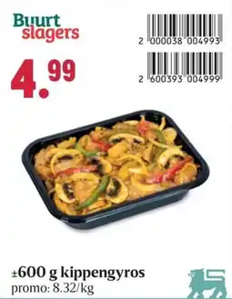 Buurtslagers Kippengyros aanbieding