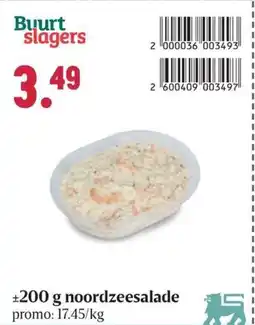 Buurtslagers Noordzeesalade aanbieding