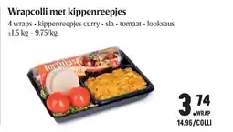 Buurtslagers Wrapcolli met kippenreepjes aanbieding