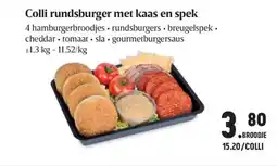 Buurtslagers Colli rundsburger met kaas en spek aanbieding