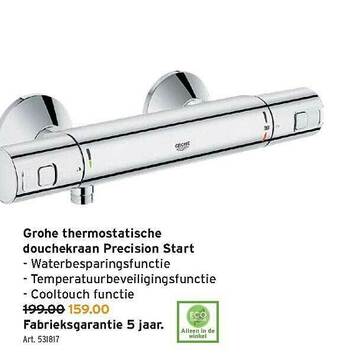 GAMMA Grohe Thermostatische Douchekraan Precision Start aanbieding