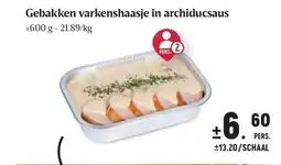 Buurtslagers Gebakken varkenshaasje in archiducsaus aanbieding