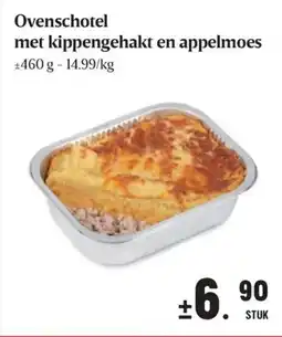 Buurtslagers Ovenschotel met kippengehakt en appelmoes aanbieding