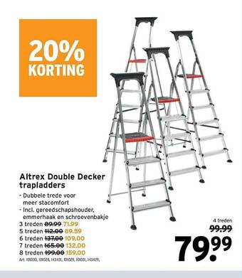 GAMMA Altrex Double Decker Trapladders aanbieding