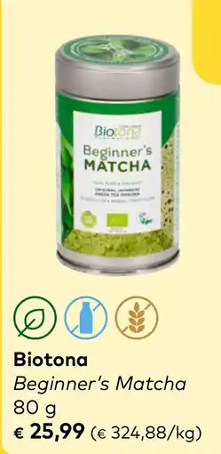 Bio Planet Biotona Beginner's MATCHA aanbieding