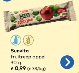 Bio Planet Sunvita fruitreep appel aanbieding