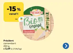 Bio Planet Président camembert aanbieding