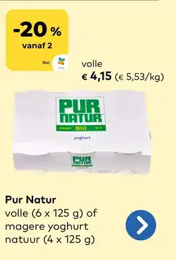 Bio Planet Pur Natur volle aanbieding
