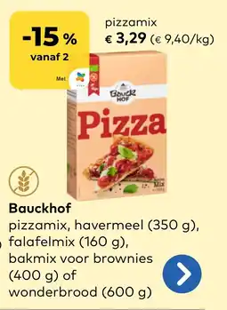 Bio Planet Bauckhof pizzamix aanbieding