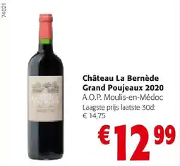 Colruyt Château la bernède grand poujeaux 2020 aanbieding