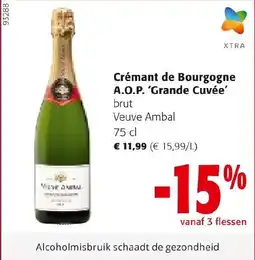 Colruyt Crémant de Bourgogne A.O.P. Grande Cuvée aanbieding