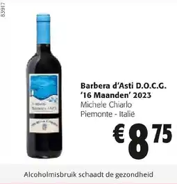 Colruyt Barbera d'Asti D.O.C.G. 16 Maanden' 2023 aanbieding