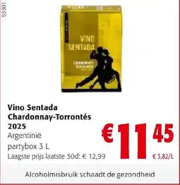 Colruyt Vino sentada chardonnay torrontés 2025 aanbieding