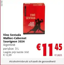 Colruyt Vino sentada malbec cabernet aanbieding