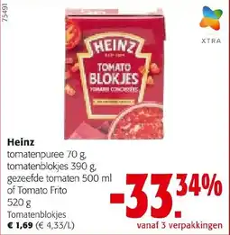 Colruyt Heinz tomatenblokjes aanbieding