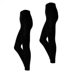 Decathlon Heatkeeper Dames Thermo Legging Basic 2-pack Zwart aanbieding