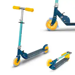 Decathlon Kinderstep LED-wielen OLSSON ROCKET - ABEC 7, verstelbare hoogte 77-98 cm aanbieding