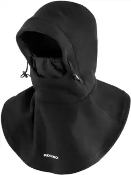 Decathlon Bivakmuts Thermische Windjack Winter Fleece Capuchon Ademend Zwart aanbieding