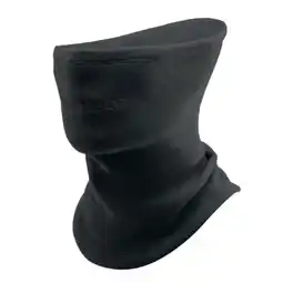 Decathlon Nekwarmer QUNATURE voor Skiën Volwassenen van Dikke Omkeerbare Fleece L Zwart aanbieding