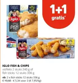 Spar IGLO FISH & CHIPS aanbieding