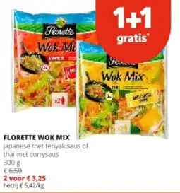 Spar FLORETTE WOK MIX aanbieding