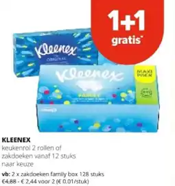 Spar KLEENEX aanbieding
