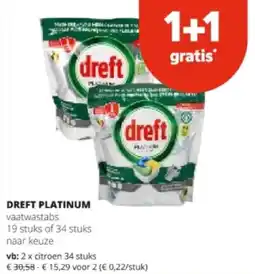 Spar DREFT PLATINUM aanbieding