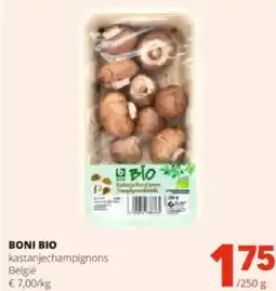 Spar BONI BIO kastanjechampignons België aanbieding