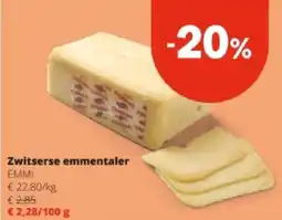 Spar Zwitserse emmentaler aanbieding